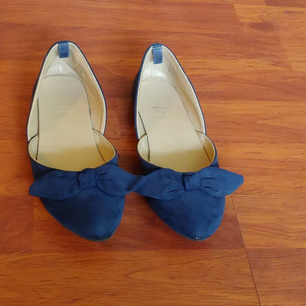 Crazy 8 navy kids shoes with bow